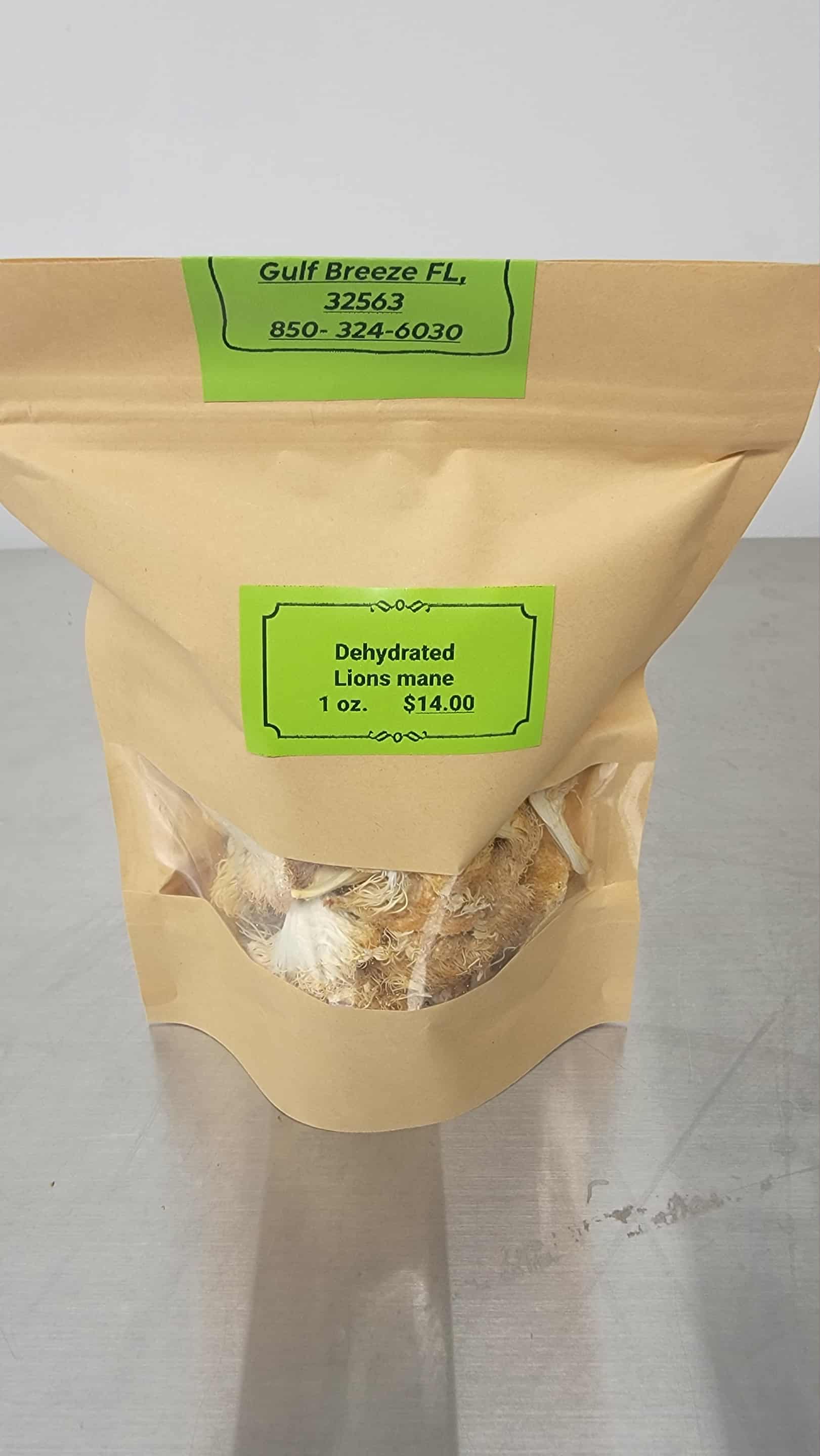 Dehydrated Lion’s Mane — 1 oz